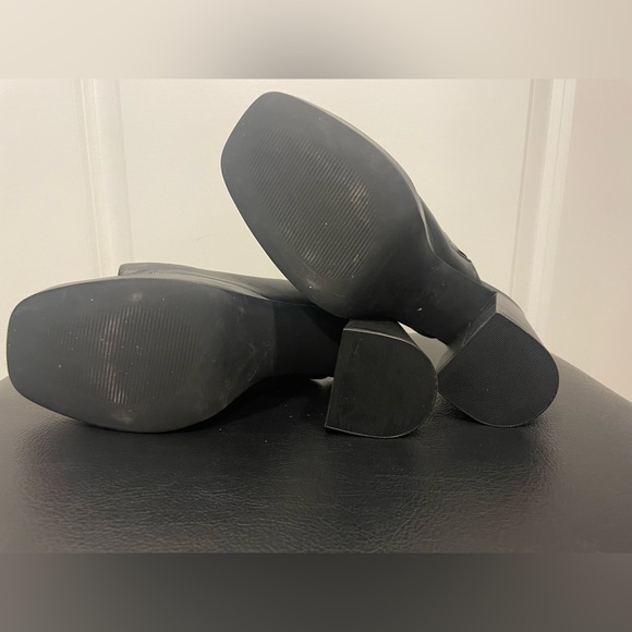 NWOT Steve Madden Black Open-Toe Mules - Picture 5 of 5